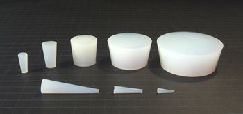 Silicone tapered plugs for powder coating masking, from small to large sizes
