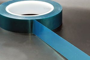 Green Polyester tape with silicone based pressure sensitive adhesive