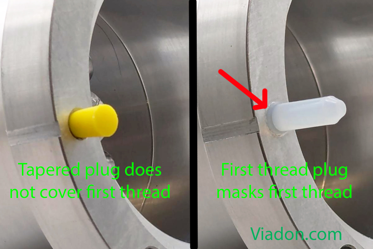 First Thread Masking Plug Comparison