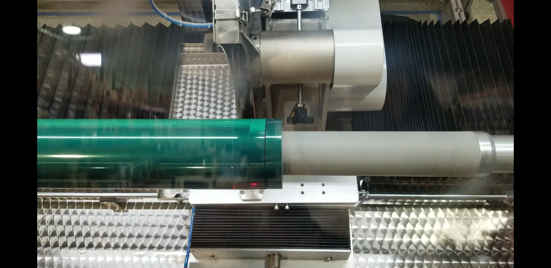 High temperature tape being slit to width