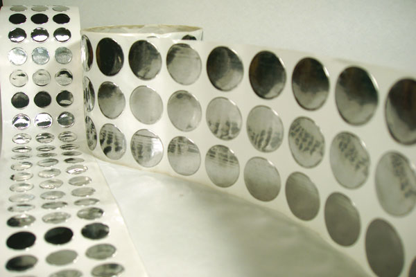 3mil aluminum foil tape disks close-up