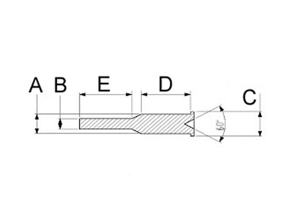 Silicone Flanged Pull Plugs Dimension Drawing