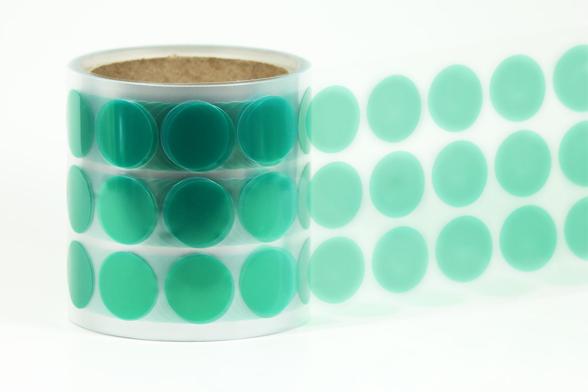 Green Polyester Tape Disks